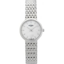 Rotary Lb20900-41 Ladies White Silver Watch Rrp Â£445