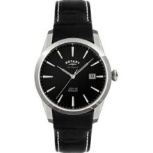 Rotary Men`s Les Originales Limited Edition Watch W/ Black Dial & Strap