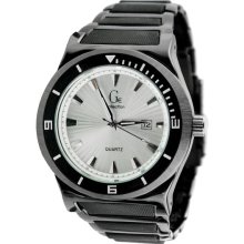 Round Dial Quartz Wrist Watch for Men (Black) - Metal