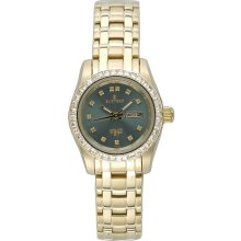 Sartego Ladies Gold Tone Stainless Steel Automatic Green Dial SGGN76