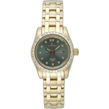 Sartego Ladies Gold Tone Stainless Steel Automatic Green Dial SGGN76