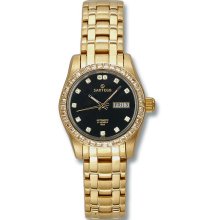 Sartego Ladies Gold Tone Stainless Steel Automatic Black Dial SGBK68