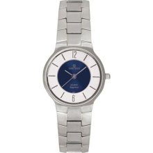 Sartego SVQ563 Stainless Steel Seville Dress Watch Blue Dial