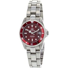 Seapro SX Red Dial Stainless Steel Automatic Ladies Watch SP1013