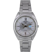 Seiko 5 Snxa19k Stainless Steel Mens Japan Automatic Silver Dial Watch $250