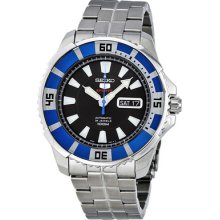Seiko 5 Sports Automatic Divers Blue Ion-plated Bezel Mens Watch Srp203k1