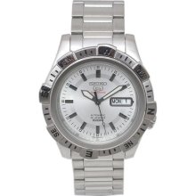 Seiko Automatic Sports Men's Watch with a Stainless Steel Bracelet and