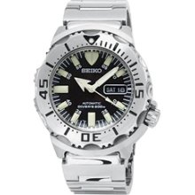 Seiko Black Monster Automatic Dive Watch, Stainless Steel Bracelet #SKX779K1