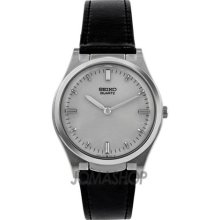 Seiko Braille Dial Black Leather Strap Mens Watch S23159 ...