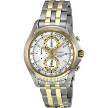 Seiko Cal. 7T62 Chronograph Silver Dial Stainless Steel Mens Watch