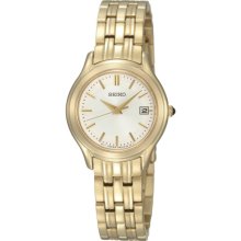 Seiko Classic Sxdc24p1 - Gold Pvd - Women's Watch 2 Years Warranty