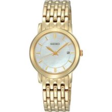 Seiko Ladies Gold Coloured Mother of Pearl Dial SXDB94P1 Watch