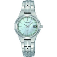 Seiko Ladies Solar Powered Mother-of-Pearl Dial Watch