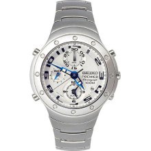 Seiko Premier 40mm Stainless Steel Chronograph Watch