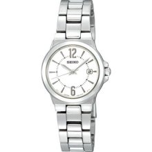 Seiko Silver Dial Stainless Steel Ladies Watch SXDC83