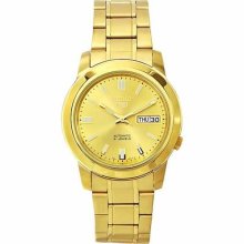 Seiko SNKK20 Mens Watch Gold Tone Seiko 5 Automatic