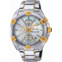 Seiko Velatura Chronograph Diamond Ladies Watch SNDZ40