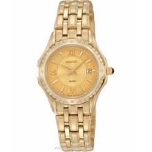 Seiko Womens LeGrand Sport - All Gold-Tone Design - Date - 50 Meters SXDC98