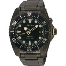 SKA427P1 - Seiko Kinetic Automatic Stealth Black Steel Professional 200m Divers Watch