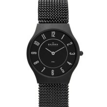 Skagen 233lmm2m Unisex Watch Medium Steel Stretch Mesh Gunmetal