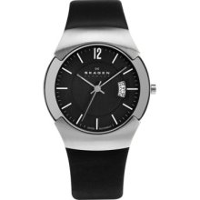 Skagen Black Label Executive Black Dial Stainless Steel Mens Watch