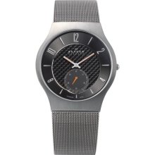 Skagen -carbon Fibre Dial Mens Titanium Watch -805xlttm