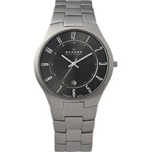 Skagen Charcoal Grey Dial Titanium Band + Case 801xltxm