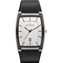 Skagen Classic Black Leather Men's watch #SKW6003