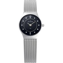 Skagen Steel Collection Black Dial Women's Watch #233XSSSB