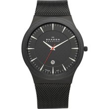 Skagen Titanium Mesh Men's Stainless Steel Case Date Watch 234xxltb