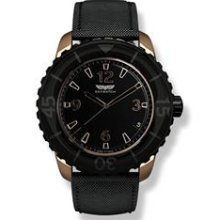 Skywatch - 3-Hand: Black & Rose Gold 38mm Women's Watch