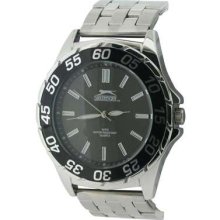 Slazenger Mens Black Dial Watch/official Stockist/ (rrpÂ£35)