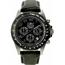 Stainless Steel 44mm Speedway Chronograph Black Dial Wrist Watch