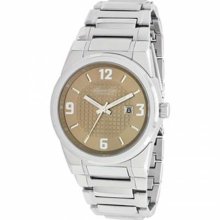 Stainless Steel Kenneth Cole New York Round Mink Dial Watch - Jewelry
