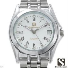 STEINHAUSEN Brand New Gentlemens Date Automatic Watch With Genuine Crystals