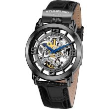 Stuhrling 165f 33551 Winchester General Skeleton Automatic Mens Watch