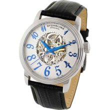 Stuhrling Original 107A.331516 Apollo Auto Skeleton White Dial Black L