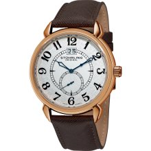 Stuhrling Original Men's Eternity Swiss Quartz Brown Leather Strap Watch (Stuhrling Original Men's Watch)