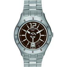 Swatch In A Brown Mode Mens Watch YTS406G
