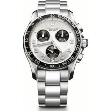 Swiss Army Chronograph Classic Silver Dial Men's Watch - V241495 ...