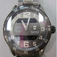 Swiss Army Victorinox Men's Watch Chrono Sapphire All Stainless S Ip Black Rou