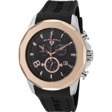 Swiss Legend 10042-01-RB Men's Monte Carlo Chronograph Black Textured