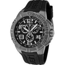 Swiss Legend 40118-GM-01 Men's Super Shield Chronograph Black Dial Gun