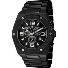 Swiss Legend Men's Throttle Chronograph Black Ip Stainless Watch 40025p-bb-11-sa