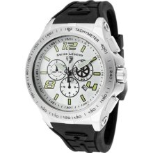 Swiss Legend Watch 10040-02s Men's Sprint Racer Chronograph White Dial Black