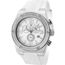 SWISS LEGEND Watches Men's Throttle Chronograph White Dial White Silic