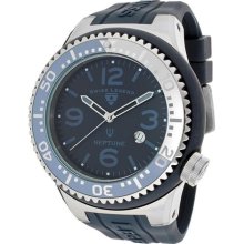 SWISS LEGEND Watches Men's Neptune Dark Blue Dial Dark Blue Silicone