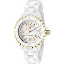 SWISS LEGEND Watches Women's Karamica White Dial White High-Tech Ceram