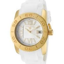 SWISS LEGEND White & Gold Women's Watch NEW 10114 YG - Stainless Steel