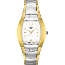 Swiss Made Womens White Dial 2-tone Tissot Femini T T053.310.22.017.00